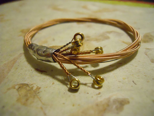 Guitar String Bangle Bracelet Guitar String Bangle Bracelet